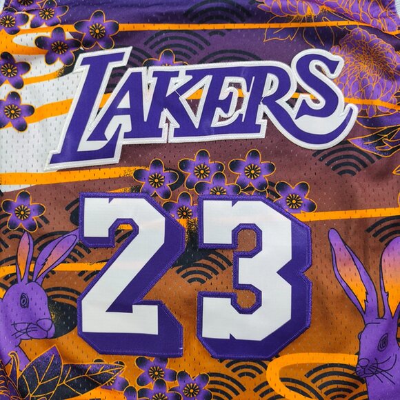 Los Angeles Lakers Lebron James' Year Of The Rabbit Special Edition Retro Jersey - Picture 3 of 8